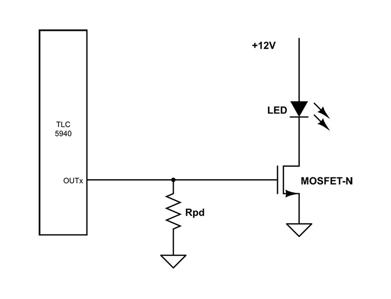 TLC5940 + N-Channel MOSFET - Choosing resistor values? : r/AskElectronics